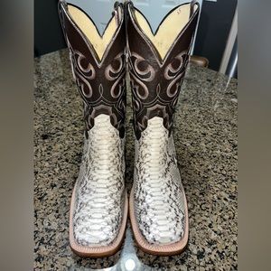 CowTown USA Blackcut Python Boots